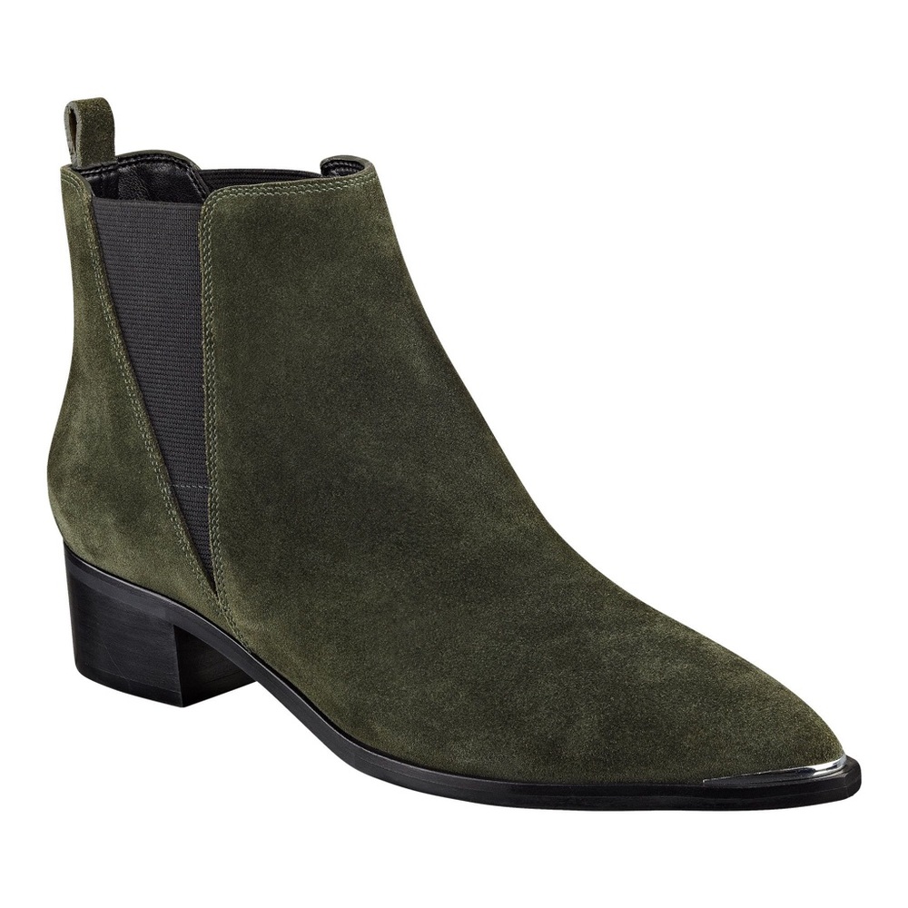 Marc Fisher Yale Pointy Toe Bootie With Metal Det… - image 1